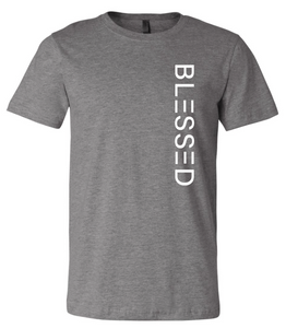 Gray Vertical Blessed T-Shirt