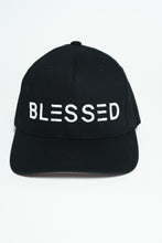 Load image into Gallery viewer, Blessed - 3D Embroidered Black Fitted Cap
