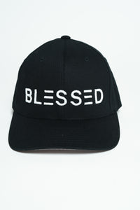 Blessed - 3D Embroidered Black Fitted Cap