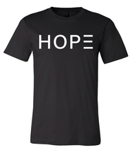 Load image into Gallery viewer, Black Christian t-shirt that says Hope
